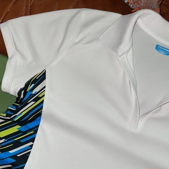 PGA TOUR Golf Polo Ladies Short Sleeve Sz. L - Picture 3 of 12